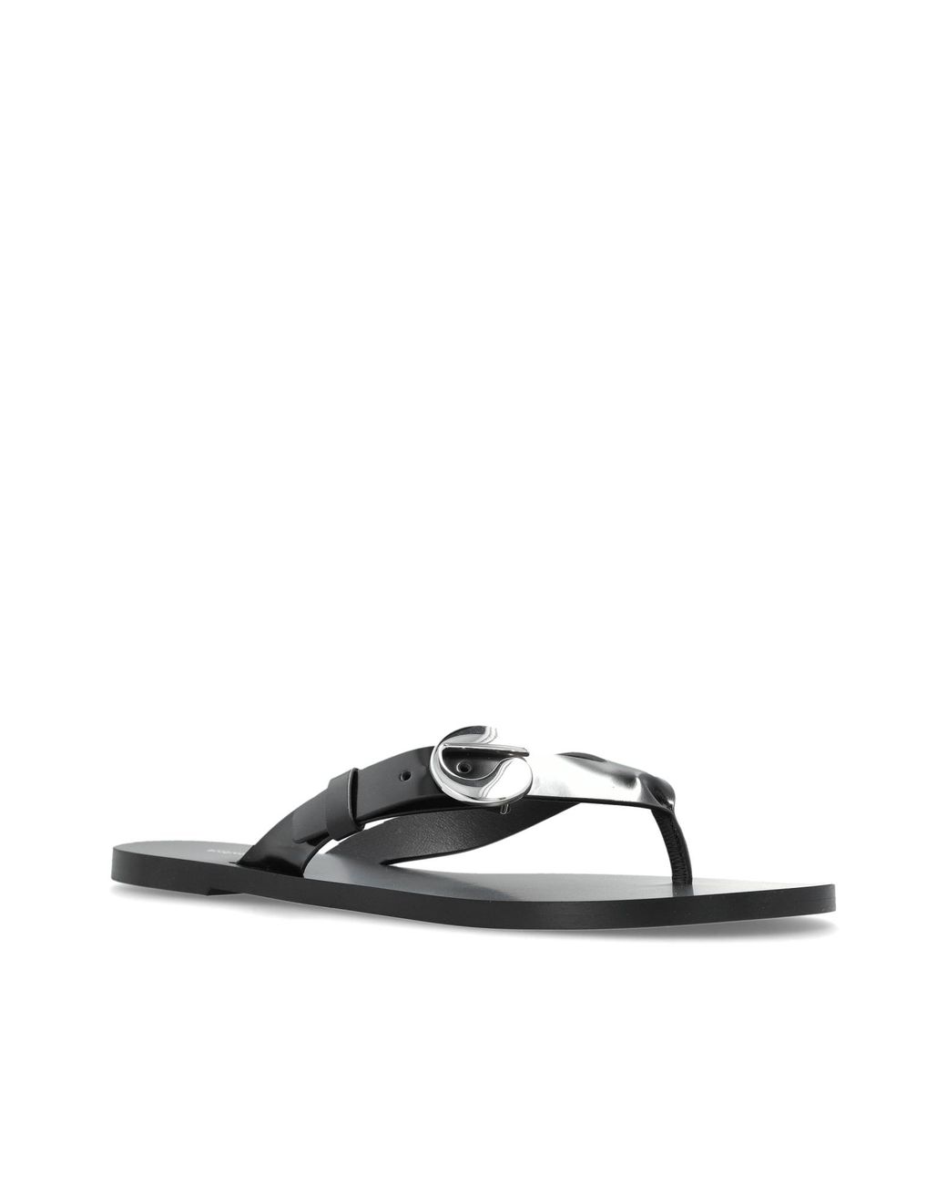 Coperni Black Leather Slides