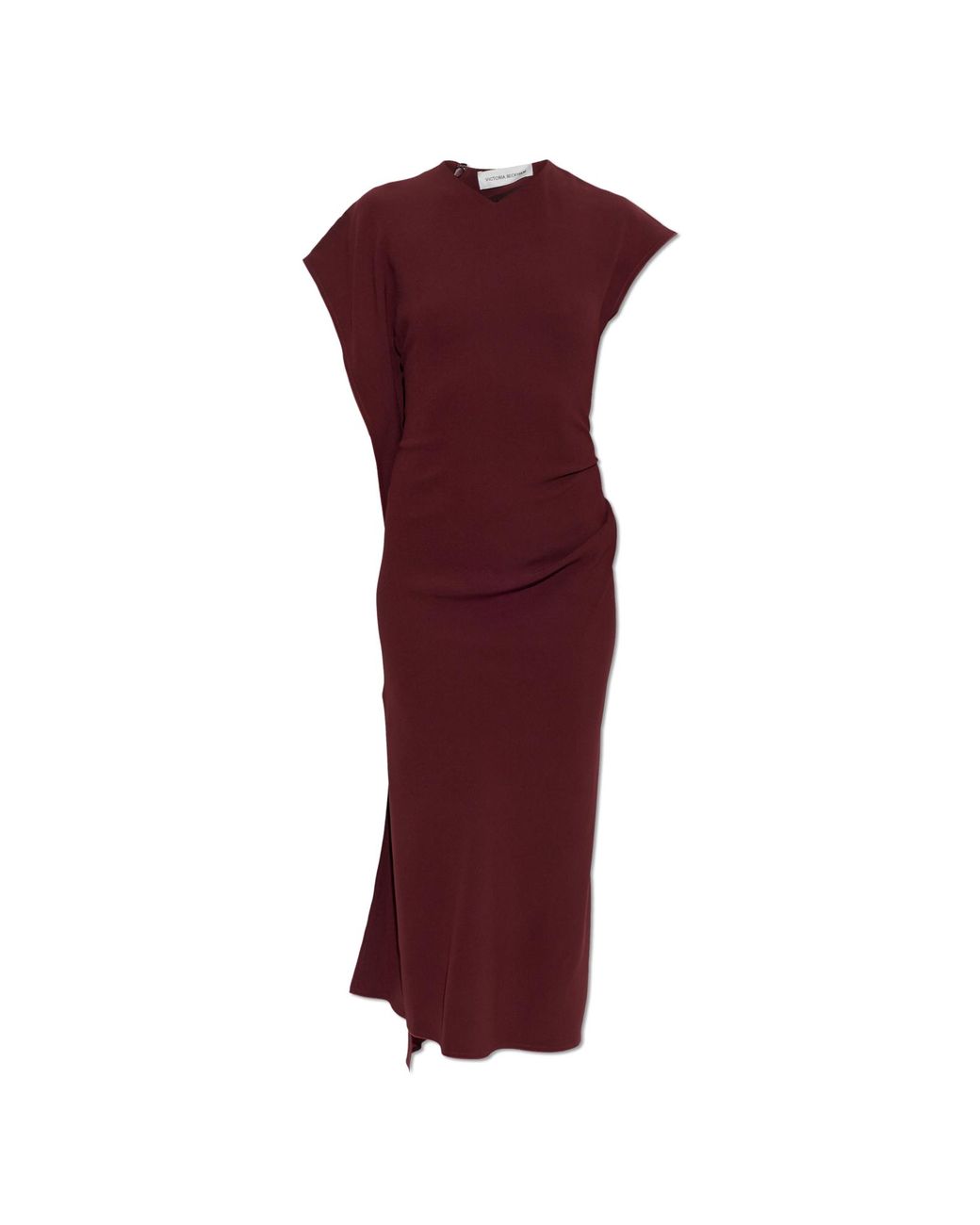 Victoria Beckham Purple Dress With Draping