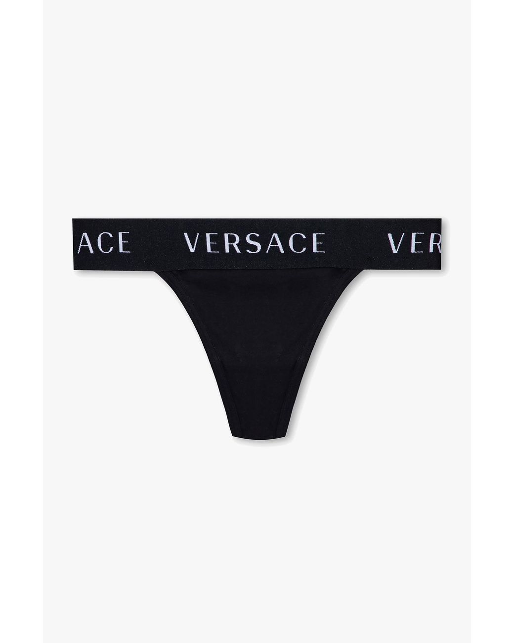 Versace Black Branded Bra