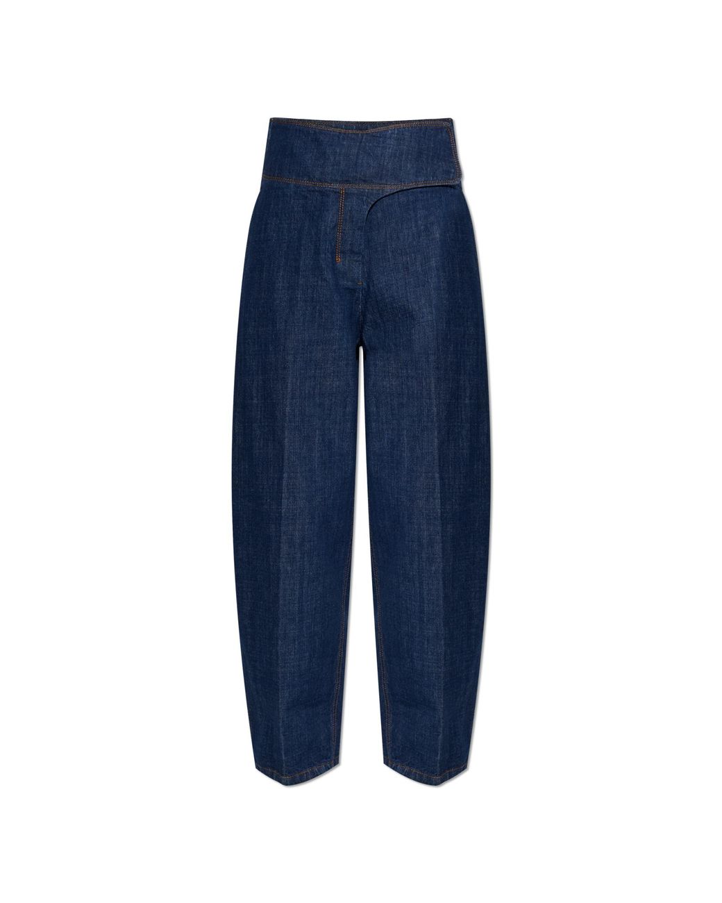 AMI Blue Wide-Leg Jeans