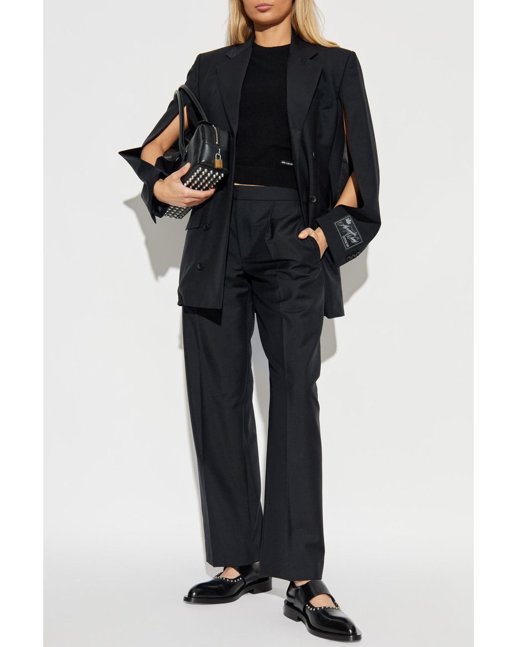 Alexander Wang Black Top With Logo Patch