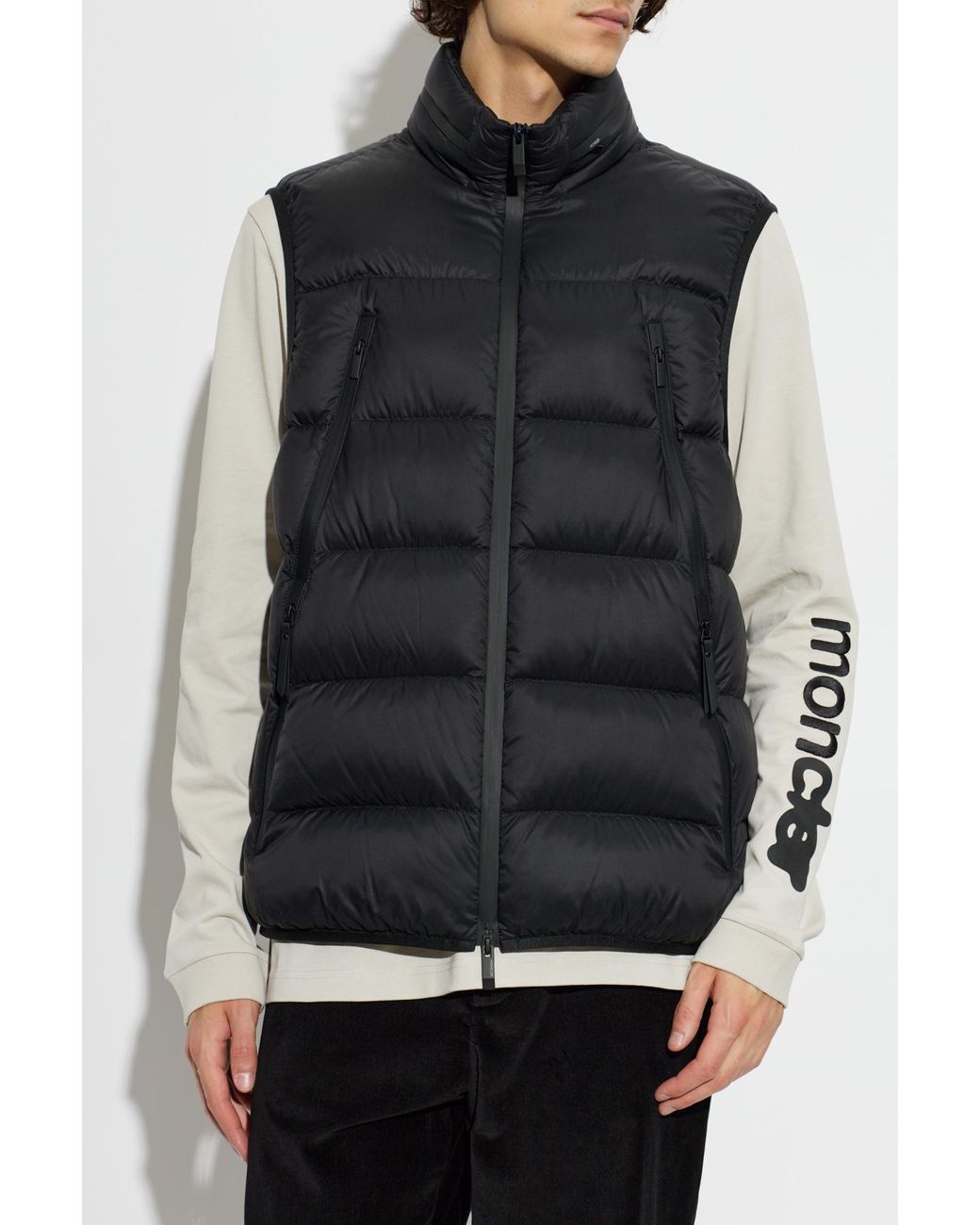 Moncler Black "Reticone" Padded Vest for men