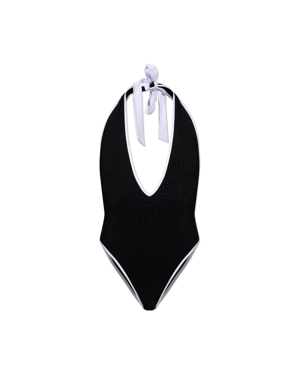 Balmain Black One-Piece Swimsuit
