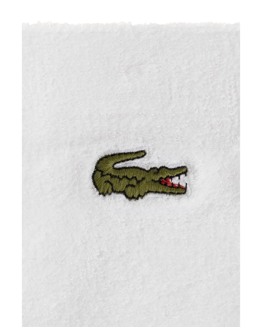 Lacoste White Wristbands for men