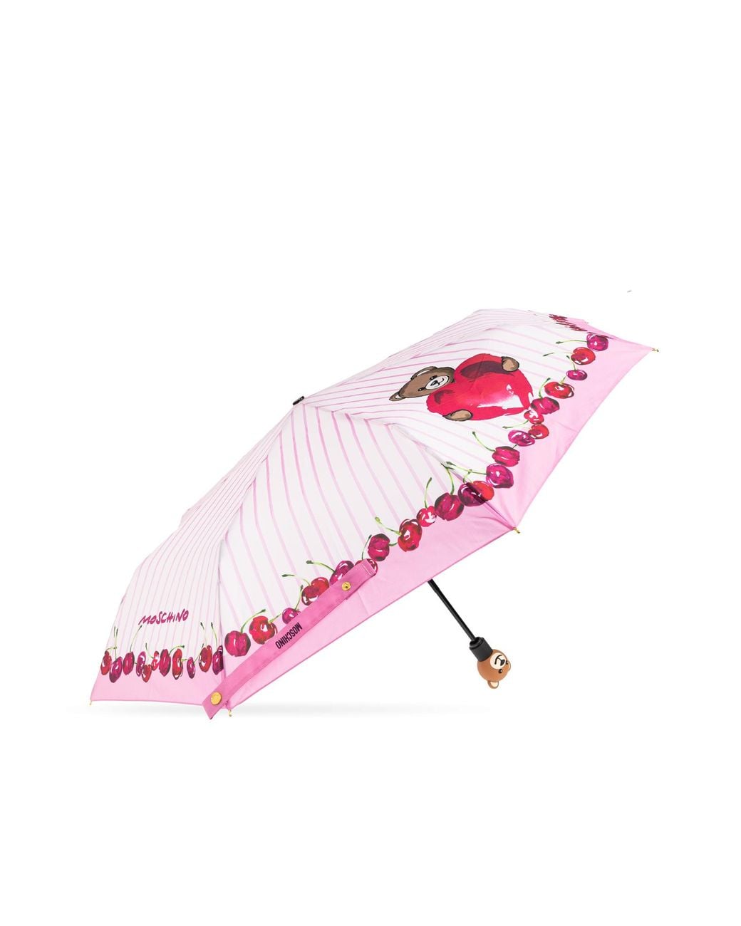 Moschino Pink Folding Umbrella
