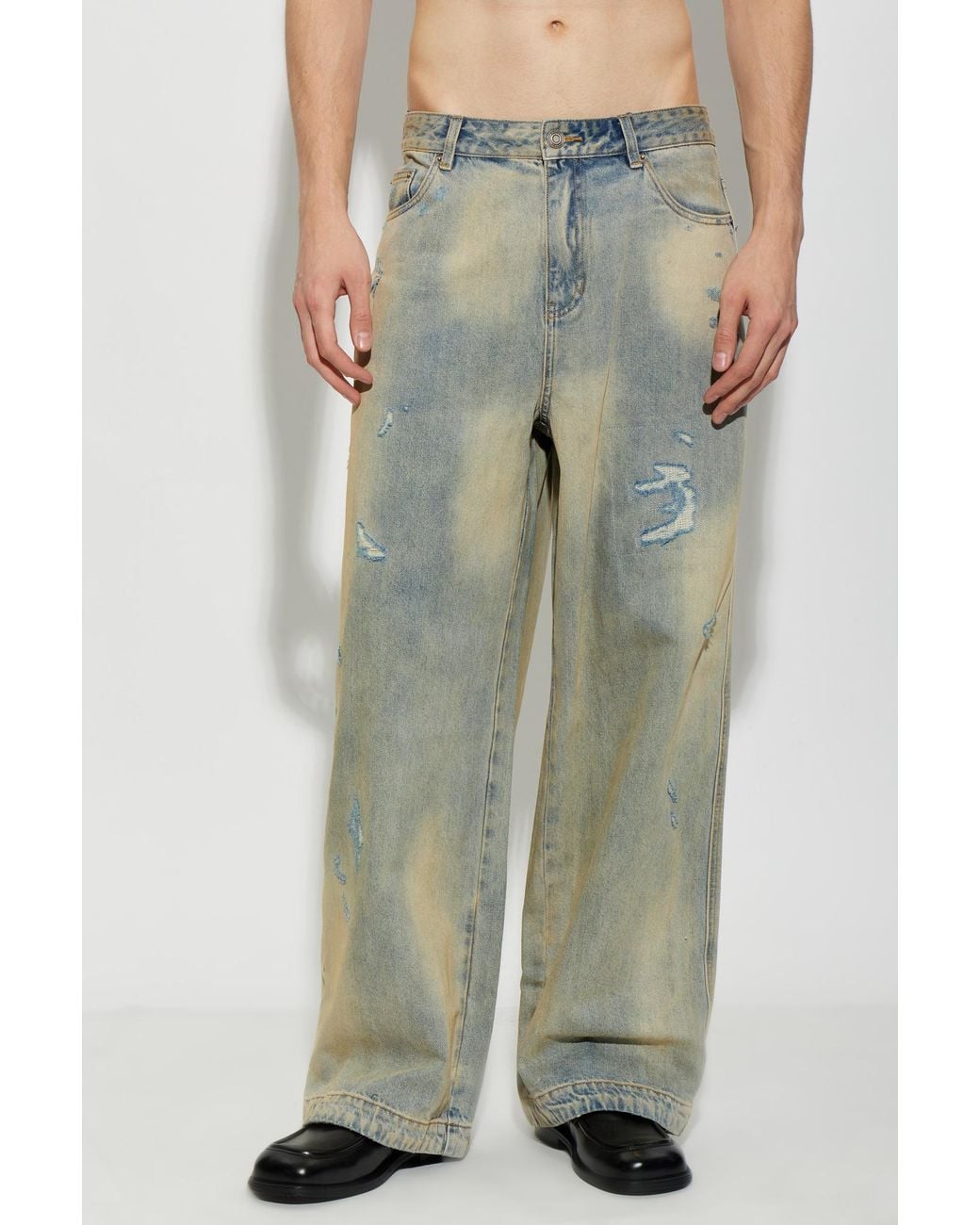 Juun.J Green 'Vintage' Jeans for men