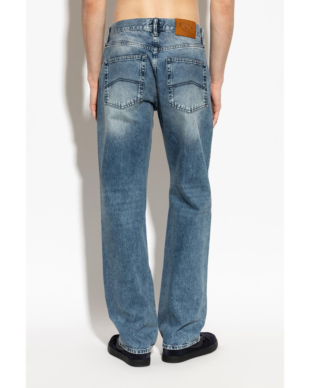 Emporio Armani Blue Straight-Leg Jeans for men