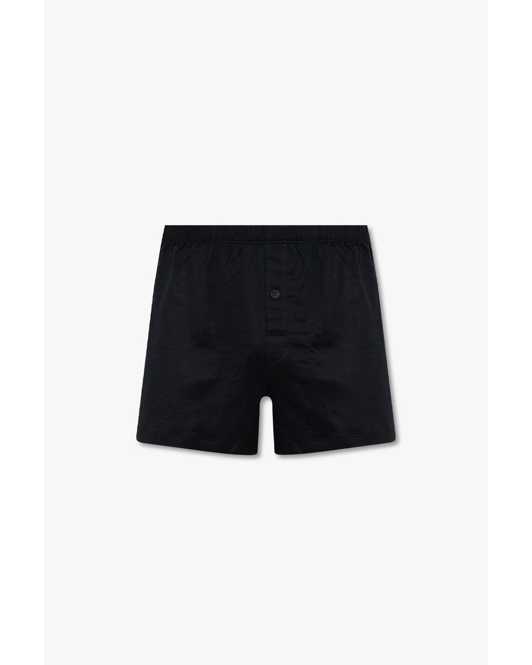 Hanro Black Cotton Boxers for men