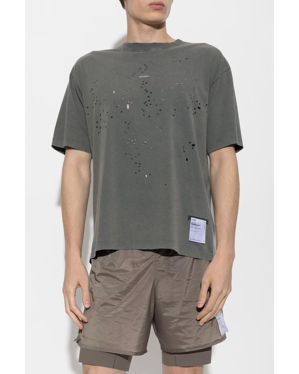 Satisfy Gray T-Shirt 'Mothtech' for men