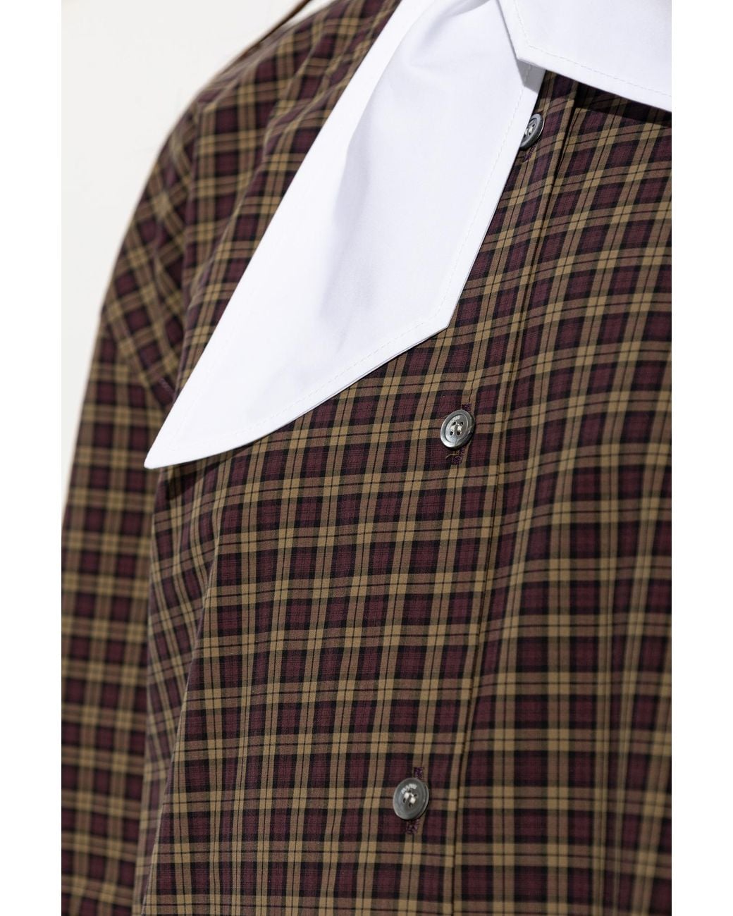 Marni Brown Long Collar Shirt