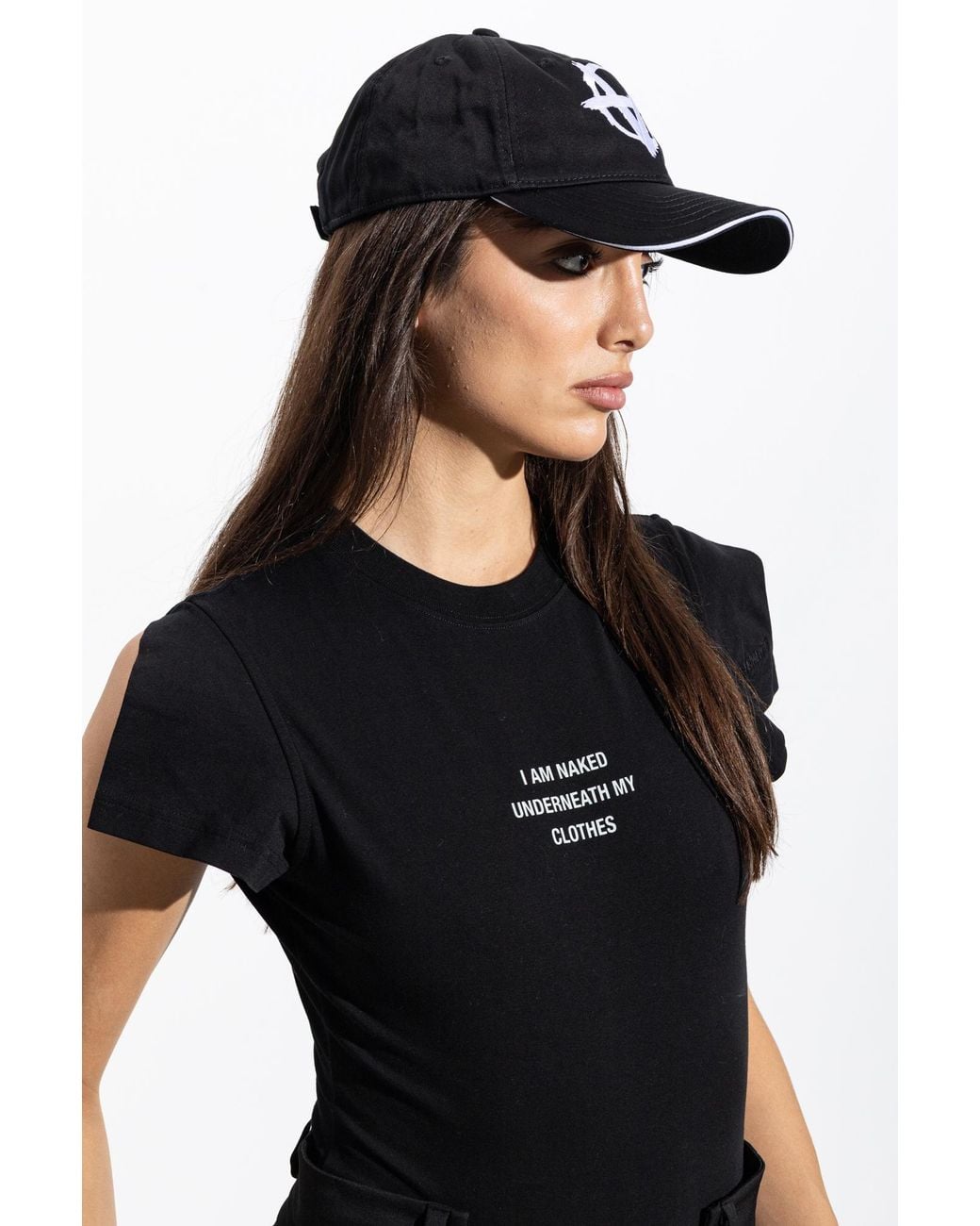 Vetements Black Cap With Peak