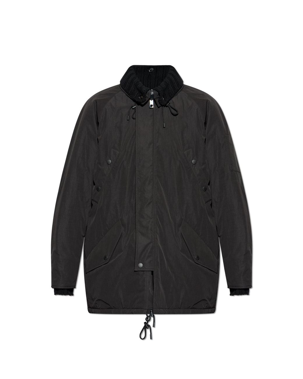 Dolce & Gabbana Black Dolce & Gabbana Insulated Parka With Hood for men