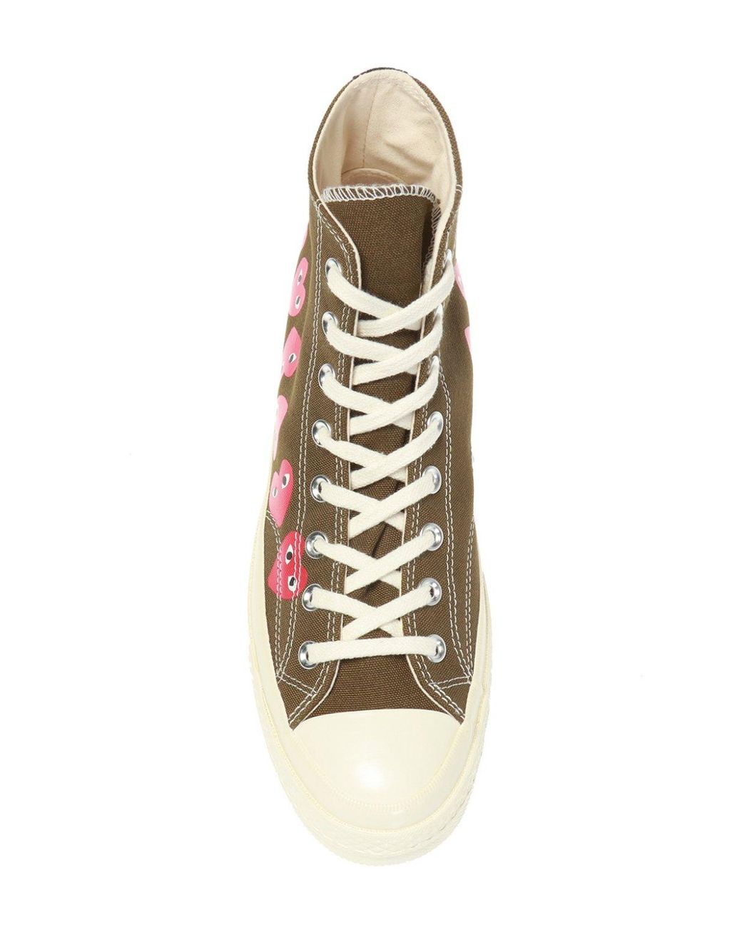 COMME DES GARÇONS PLAY X Converse in Green | Lyst