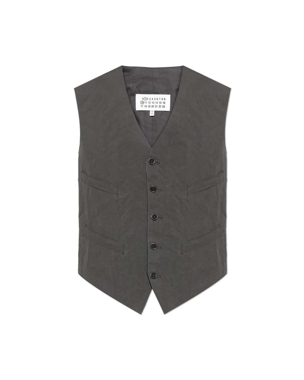 Maison Margiela Gray Vest With Pockets for men