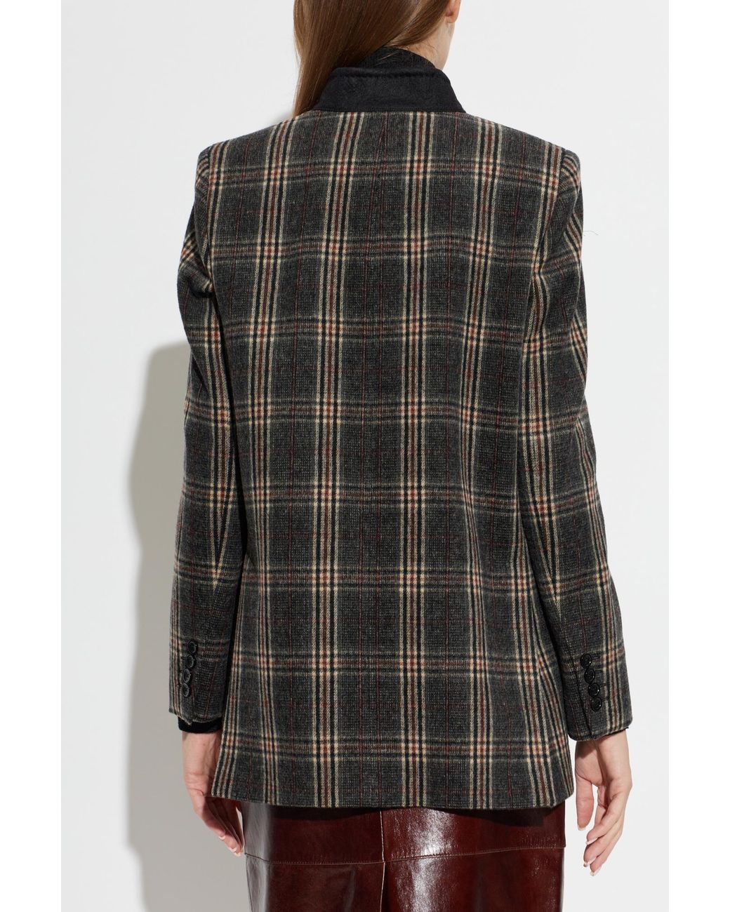 Max Mara Gray 'Elmo' Wool Coat