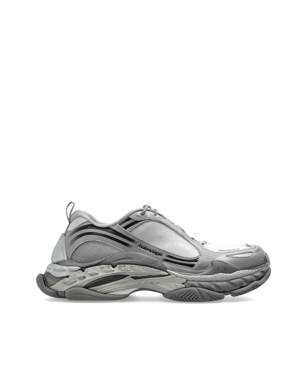 Balenciaga Gray "Triple S 2" Sports Shoes for men