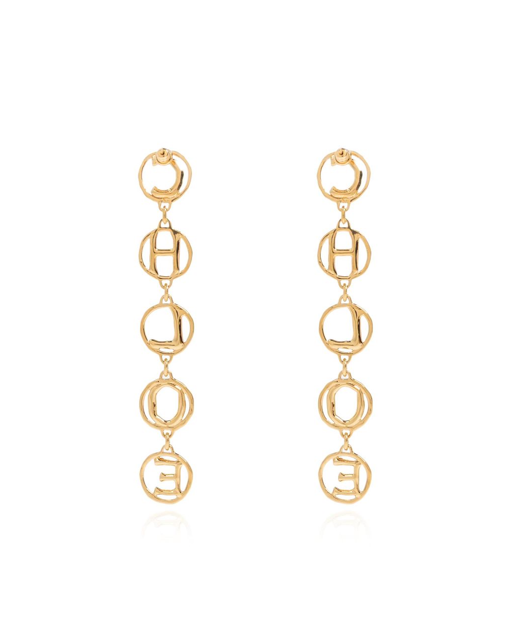 Chloé Metallic Brass Earrings