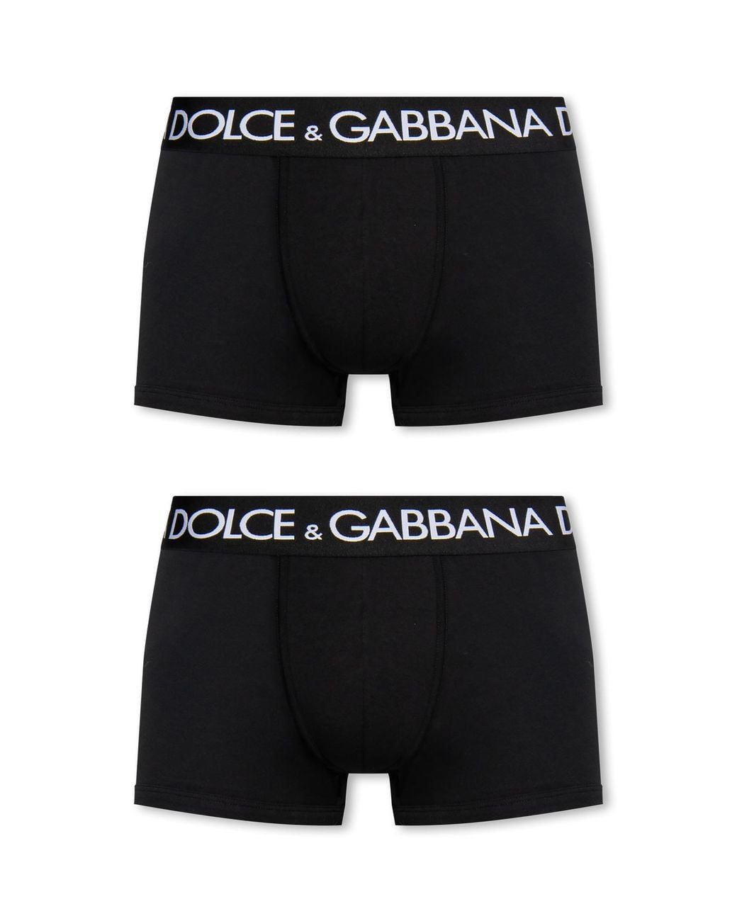 Dolce & Gabbana Black Branded Boxers 2-Pack for men