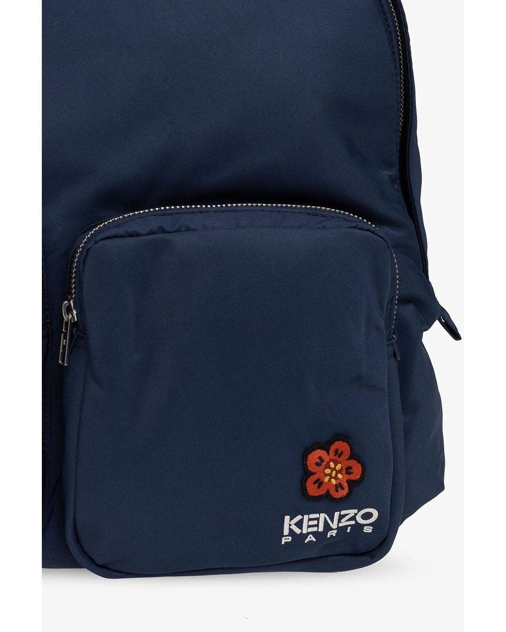 KENZO Backpack With Logo in Navy Blue 