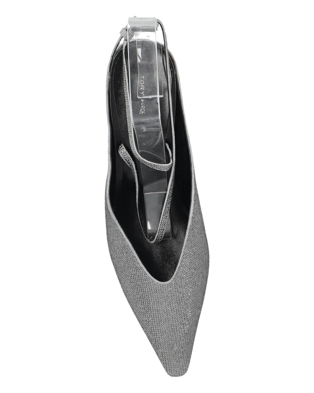 Tory Burch White "Pave" Wedge Shoes