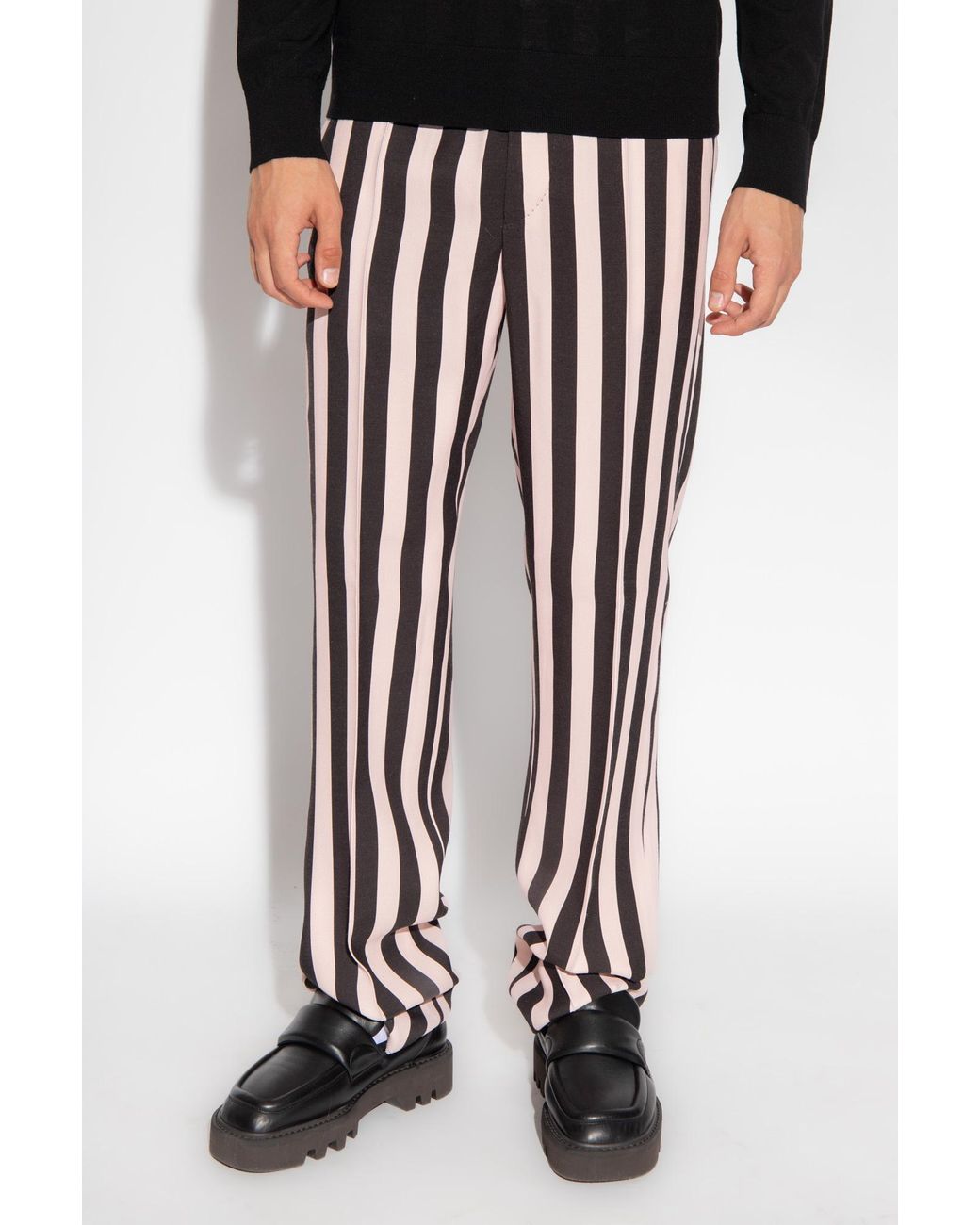 Striped pants mens store