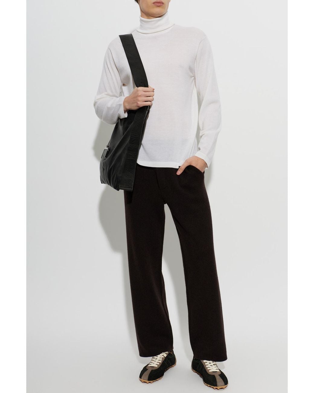 Lisa Yang Black Cashmere Trousers 'Parker' for men