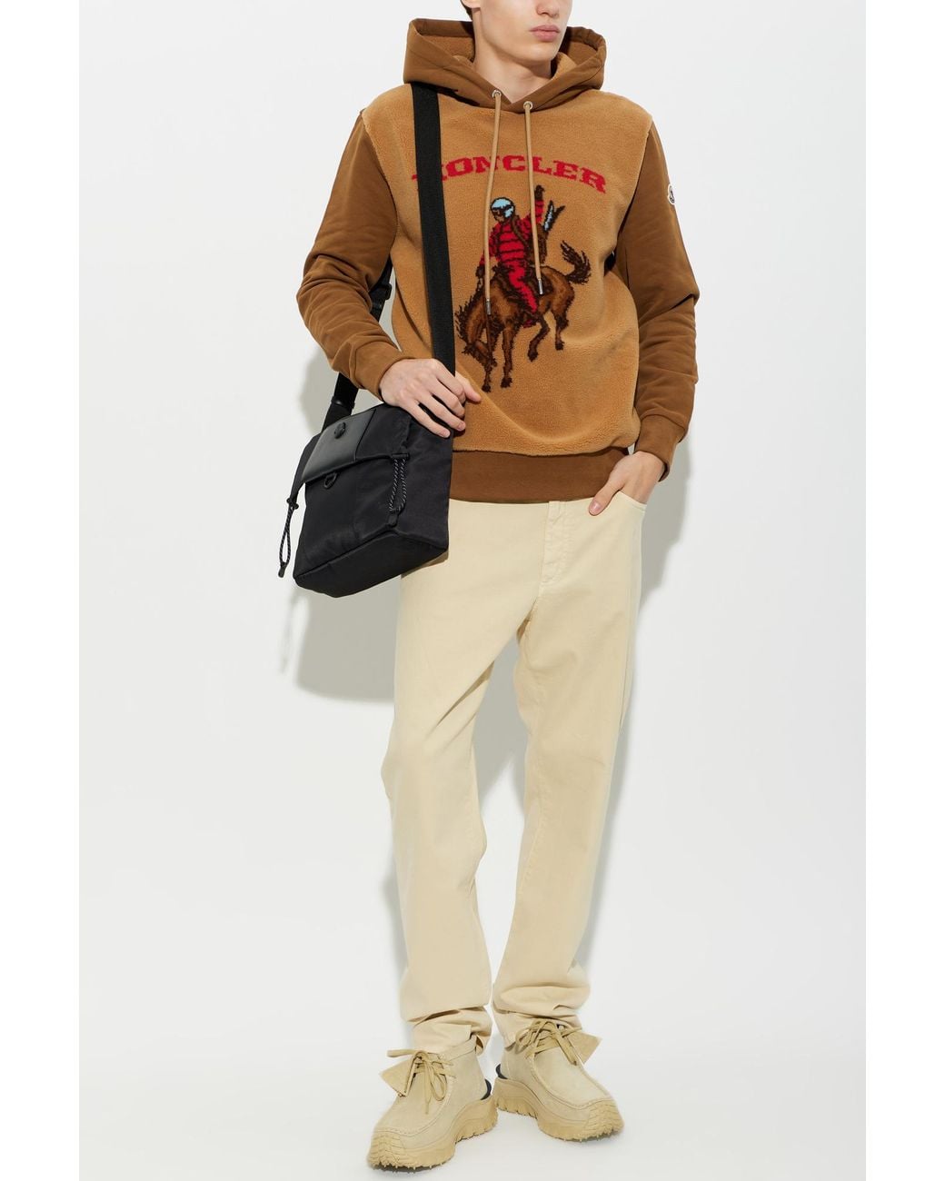 Moncler Brown Hoodie for men