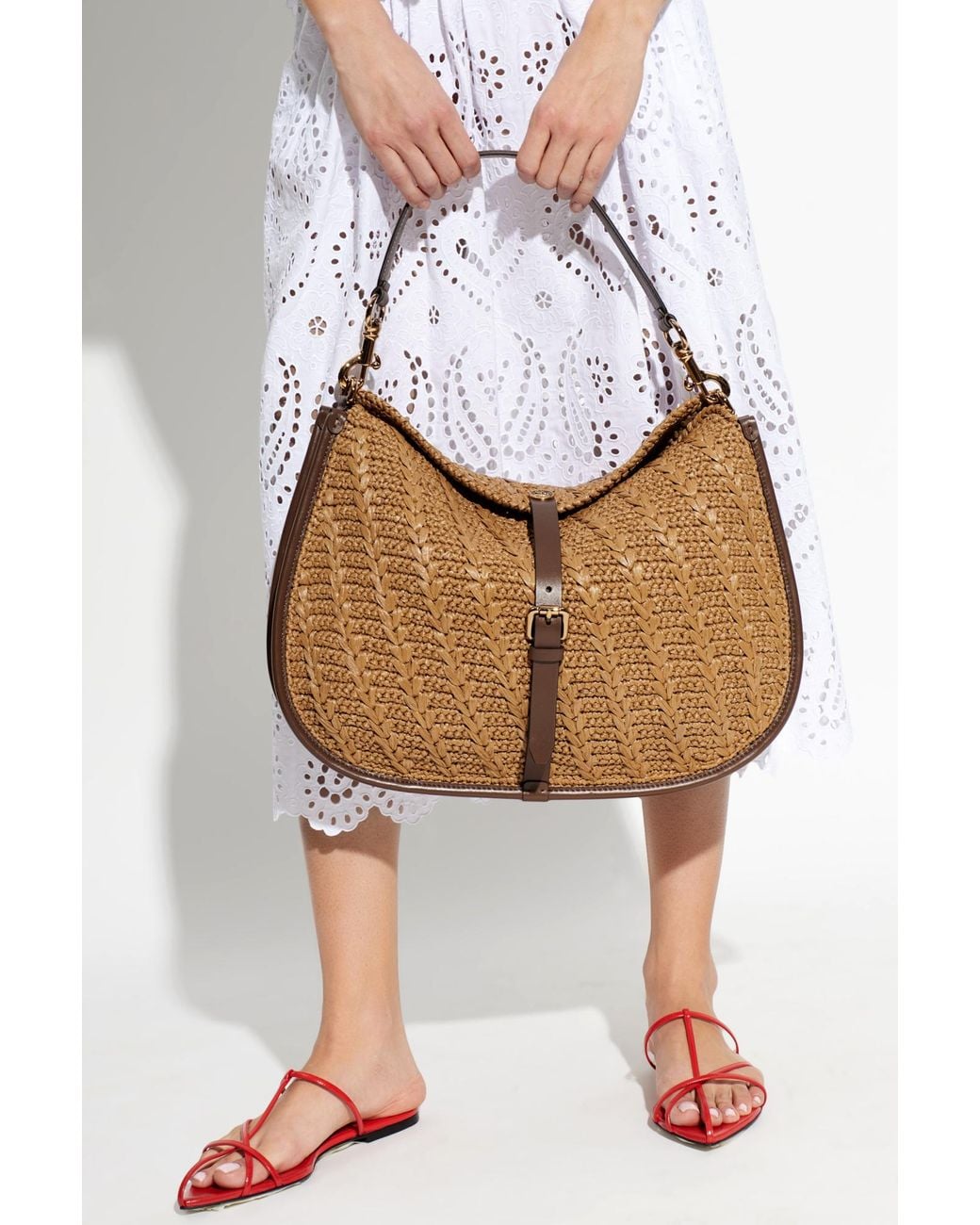 Etro Brown Shoulder Bag "Pony Maxi"