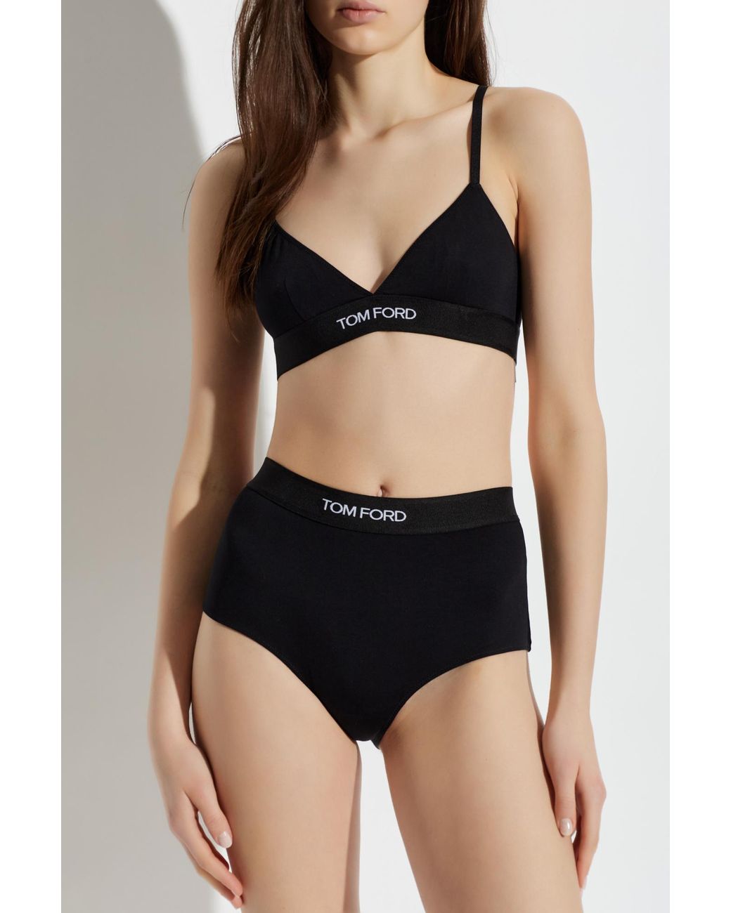 Tom Ford Black Bra With Logo