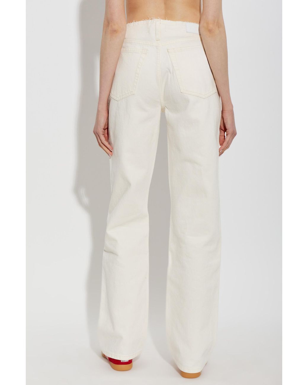 Re/done White 'Roxy Loose' Jeans