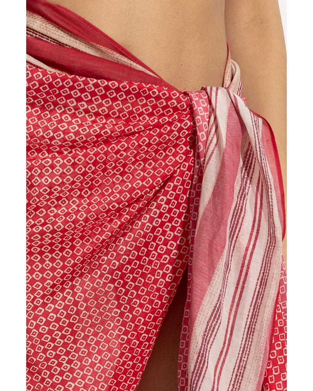 Isabel Marant Red Pareo "Lucilia"