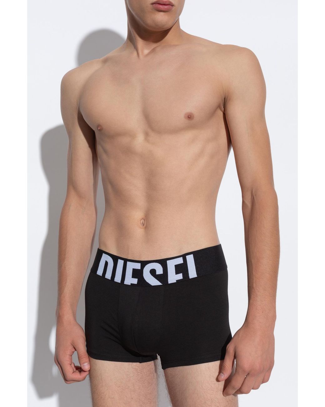 DIESEL Black Three-Pack Of Boxer Briefs With Logo for men