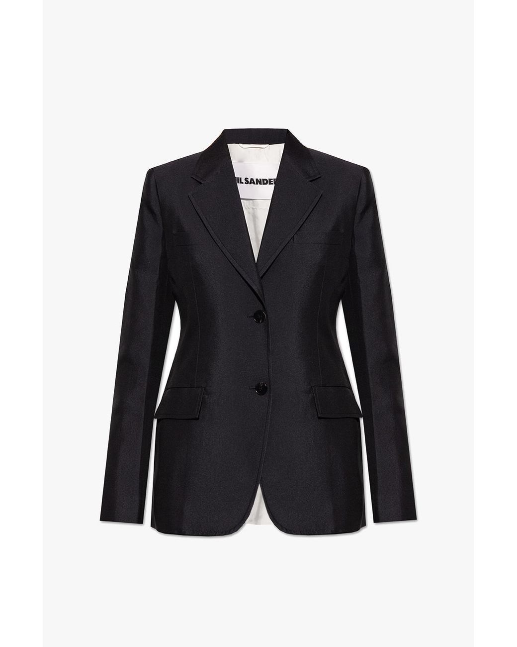 Jil Sander Black Single-Breasted Blazer