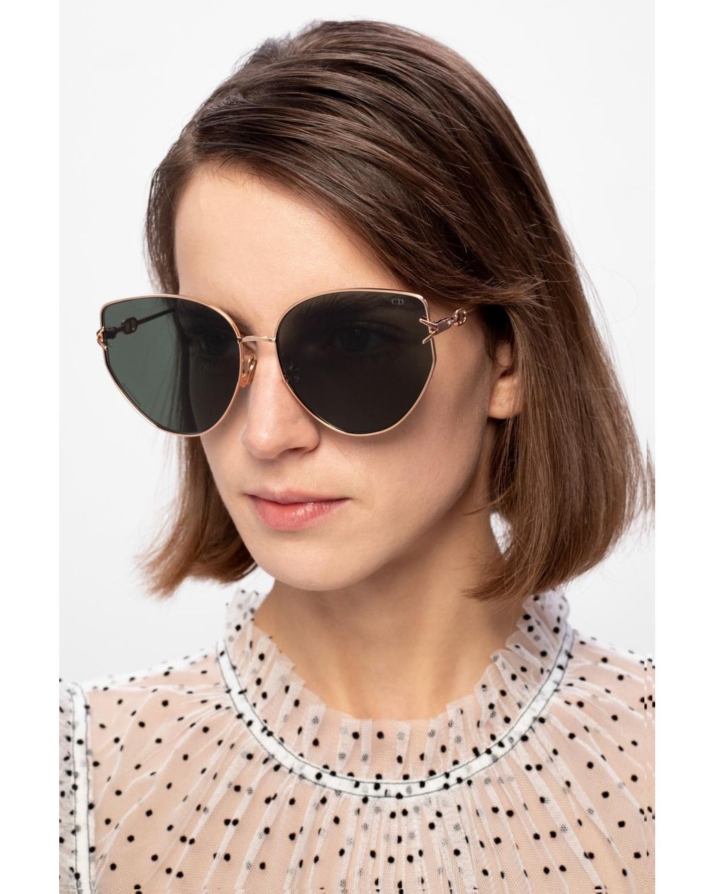 DIOR Cat Eye Sunglasses with Grey Lenses  7515008  TJC