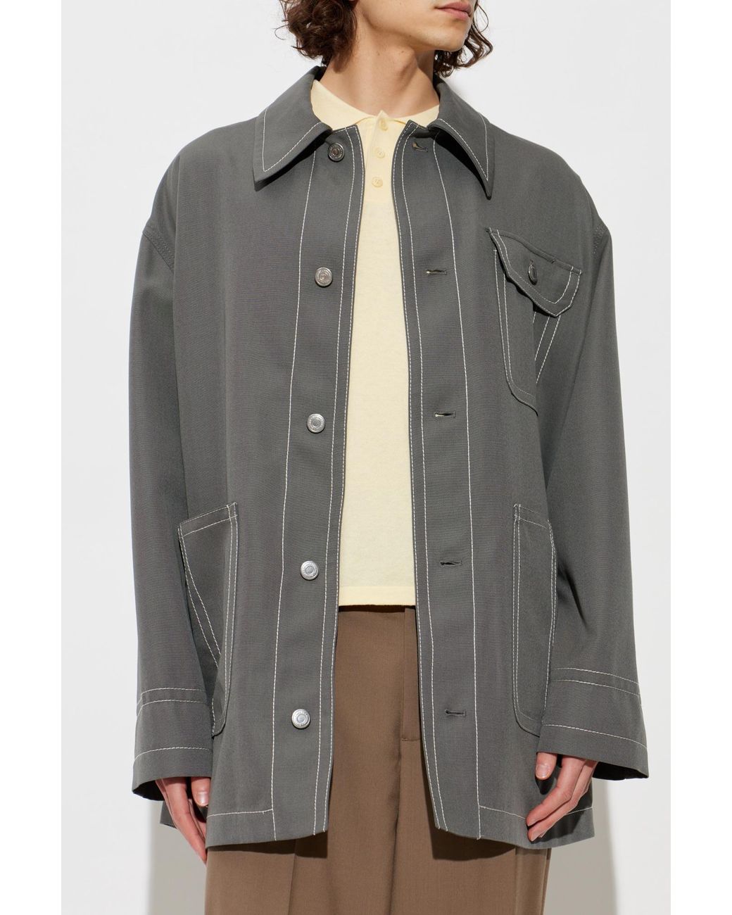 AMI Gray Wool Jacket