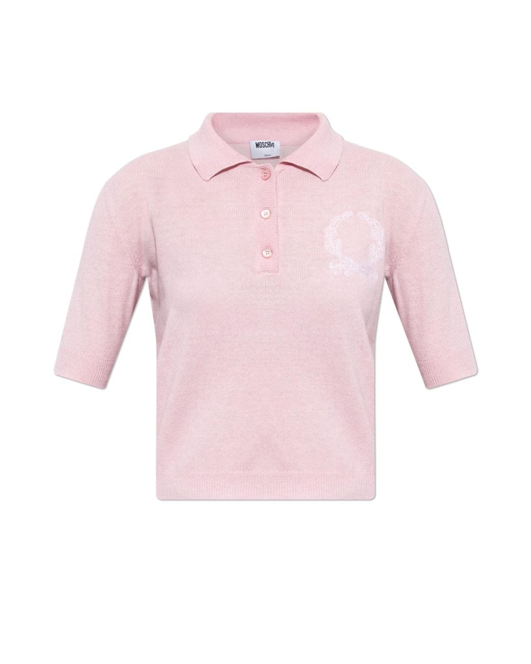 Moschino Black Knitted Polo
