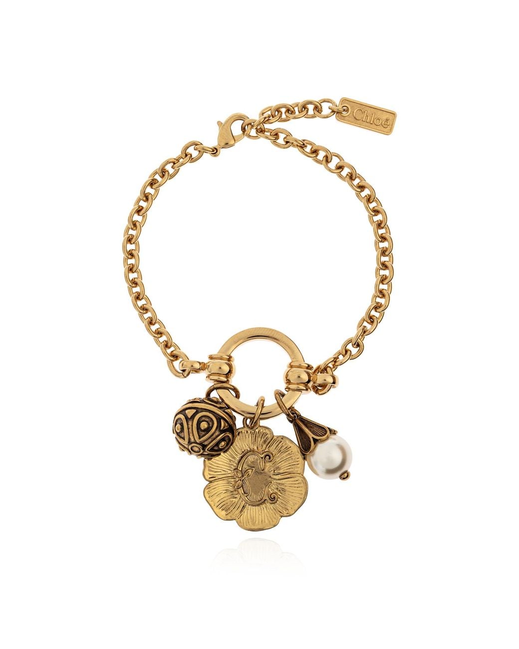 Chloé Metallic Brass Bracelet