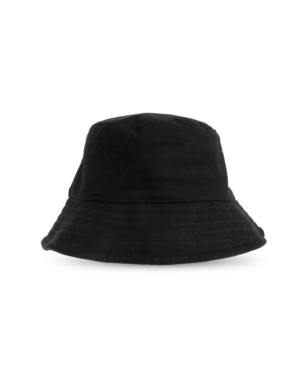 AMI Black Hat With Embroidered Lettering