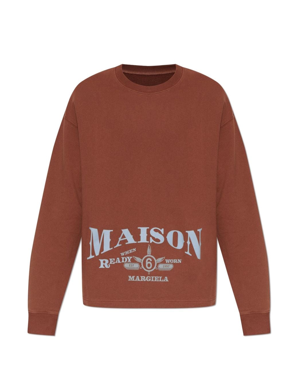 MM6 by Maison Margiela Brown Sweatshirt With Print for men