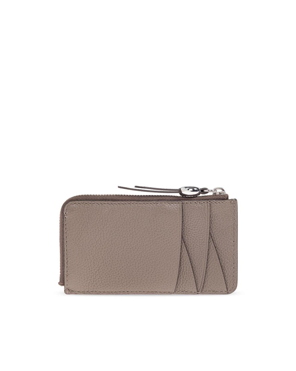 Tory Burch Gray Leather Card Holder
