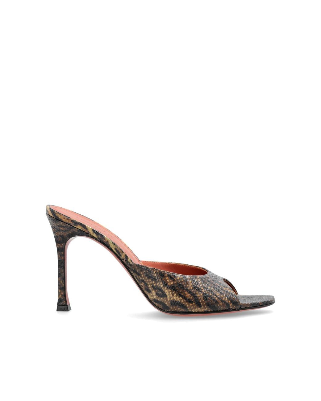 AMINA MUADDI Brown Heeled Mules "Alexa"