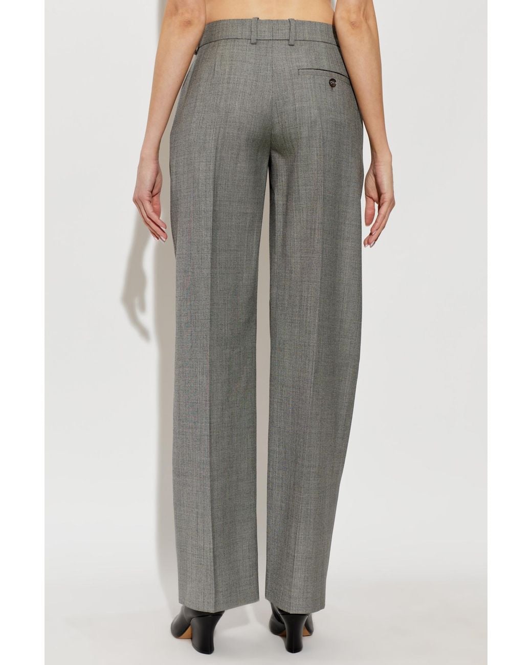 McQueen Gray Wool Trousers