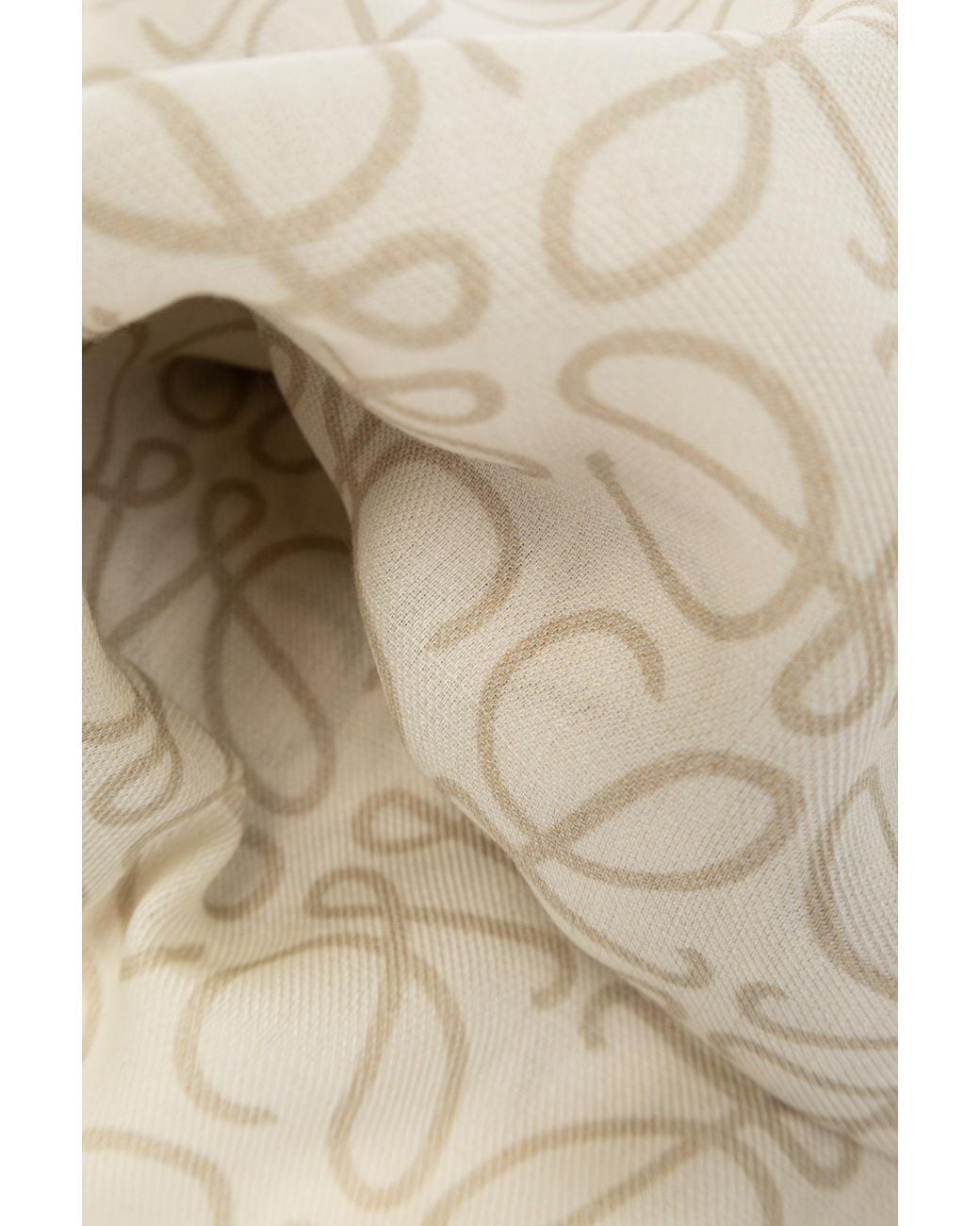 Loewe Natural Monogram Wool Scarf