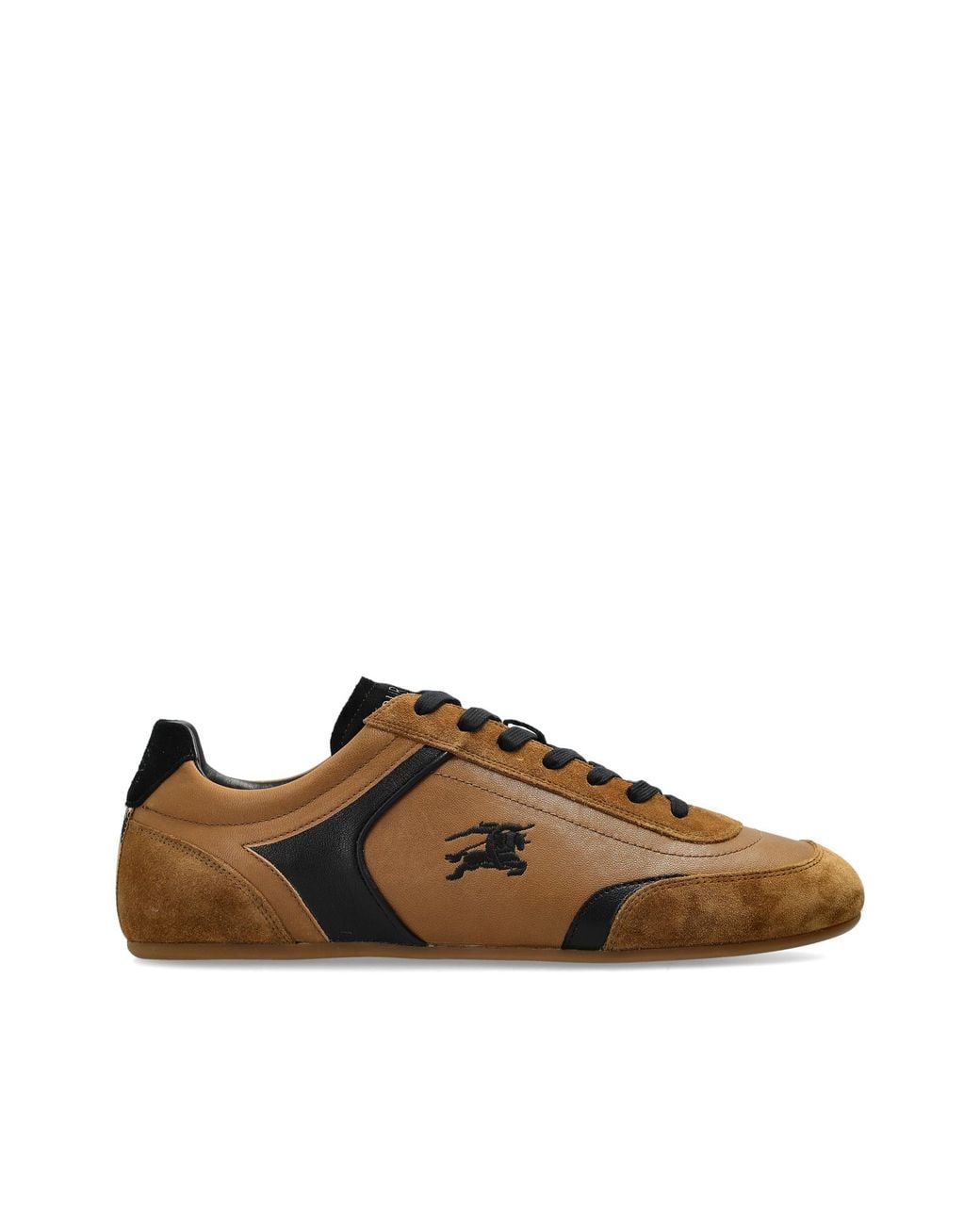 Burberry Brown Leather Sports Shoes for men