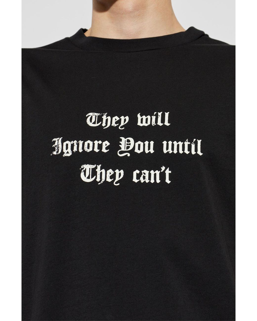 Palm Angels Black T-Shirt With Print for men
