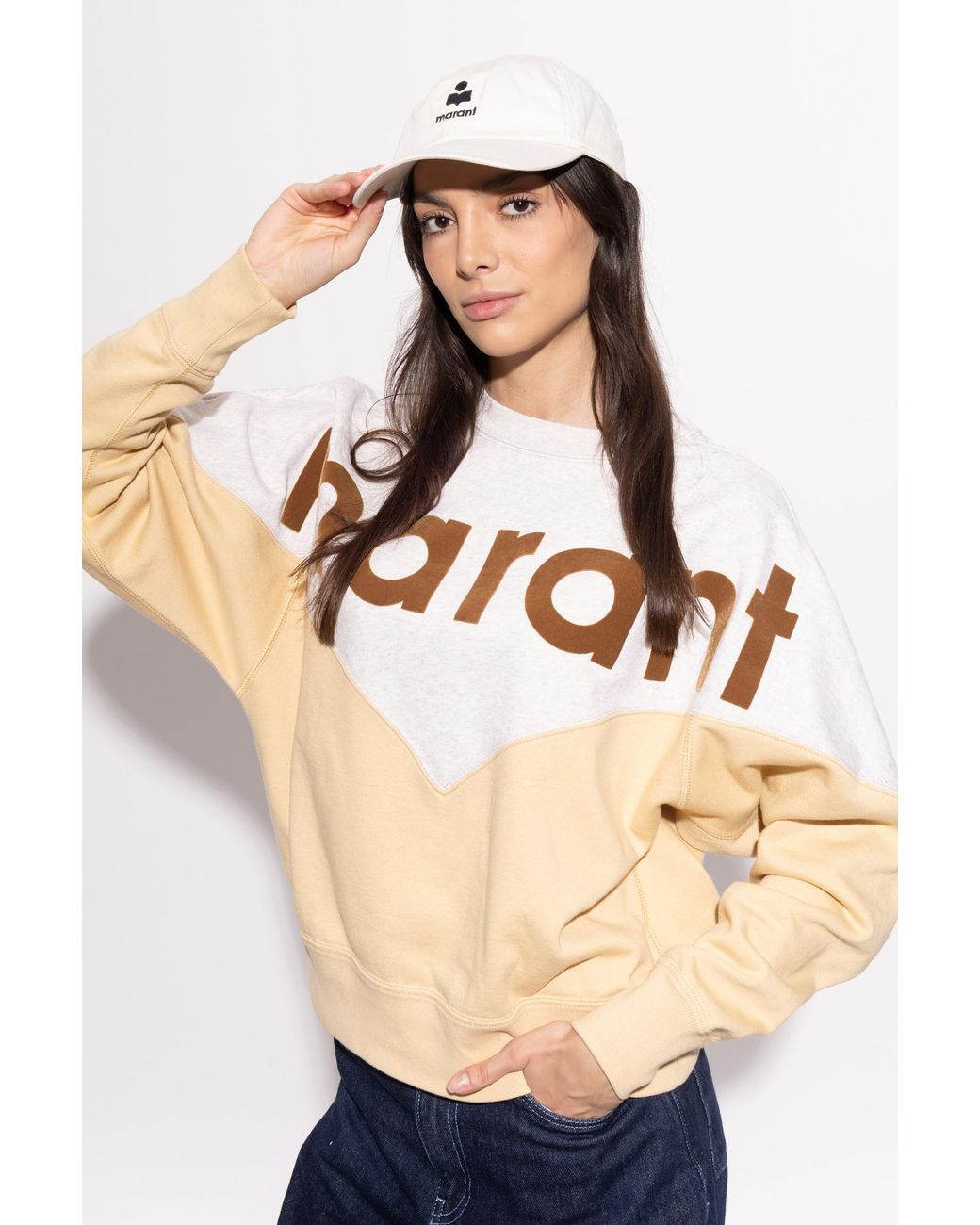 Isabel Marant White "Tomas" Baseball Cap