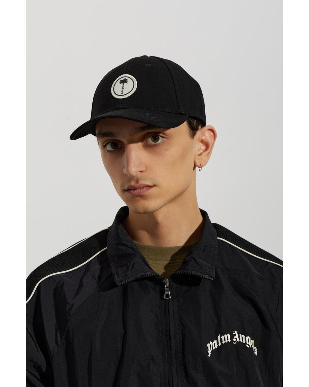 Palm Angels Black Cap for men