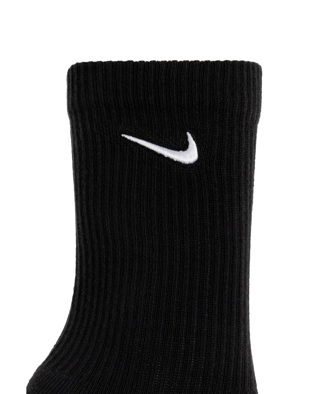 Nike Black Three-Pack Of Socks With Logo for men