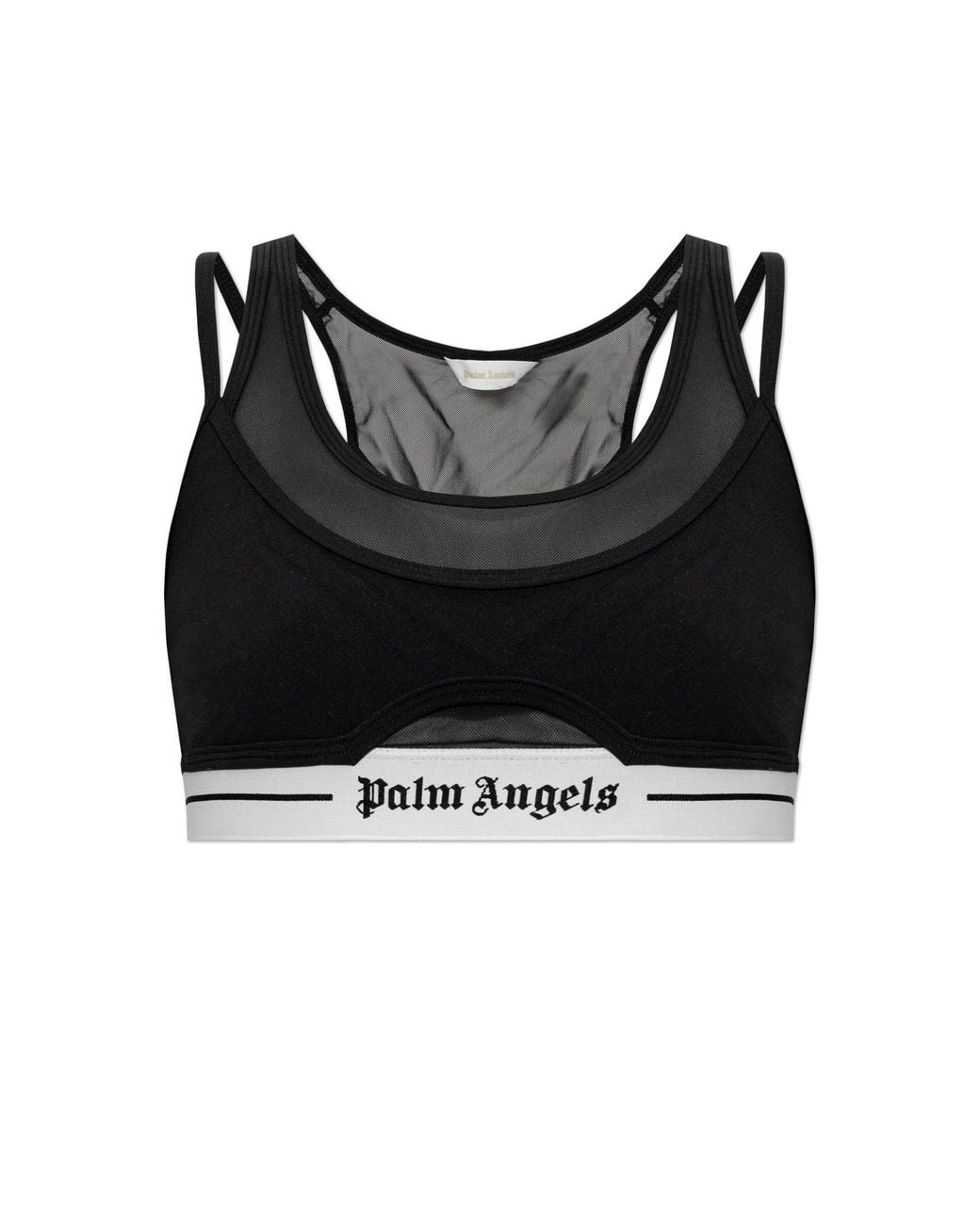 Palm Angels Black Top With Z Logo