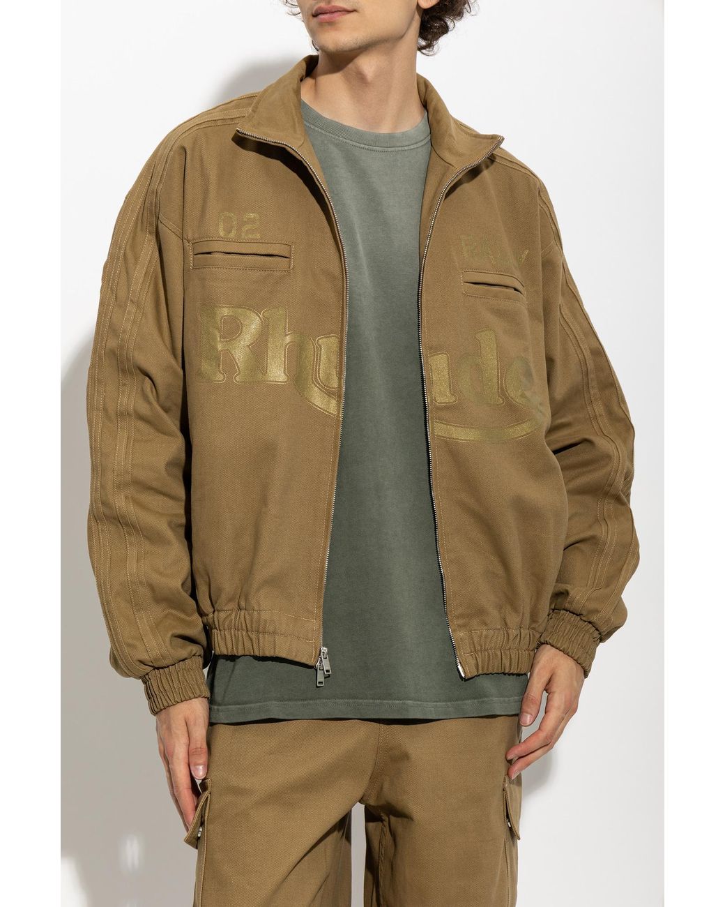 Rhude Natural Jacket With Logo for men